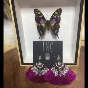 INC CONCEPTS G CRY FAN DROP EARRINGS